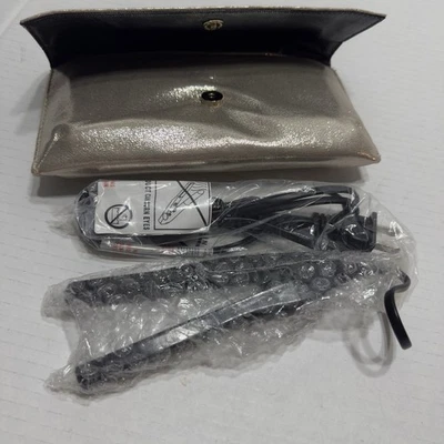 Nuevo Victorias Secret Angel Regalo Mini/Viaje Plancha Plancha Bolso Dorado Foto 1 de 4