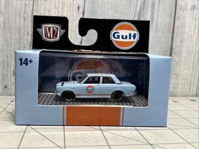 M2 Machines New Gulf 2025 1970 datsun 510 WMTS19 25-22 Blue - Image 1 of 4