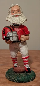 Vintage Santa In A Santa #02 Football Uniform Wackelkopf Figur - Bild 1 von 6