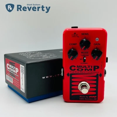 EBS Multicomp Vermilion Ikebe Japan Limited Edition Bass Compressor Pedal Used - Image 1 of 4