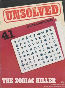 unsolved-41-ZODIAC MURDERS-THE ZODIAC KILLER. - Picture 1 of 4