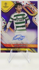 Reo Hatate 2024-25 Topps Finest UEFA Purple Refractor Auto /299《Slab Ready》🔥 - Picture 1 of 5