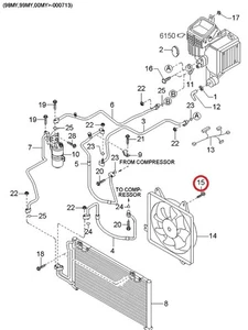 ( 1 ) GENUINE KIA 0K20115618 Flange Head Bolt, Condensor Fan Assy, 97-01 Sephia - Picture 1 of 3