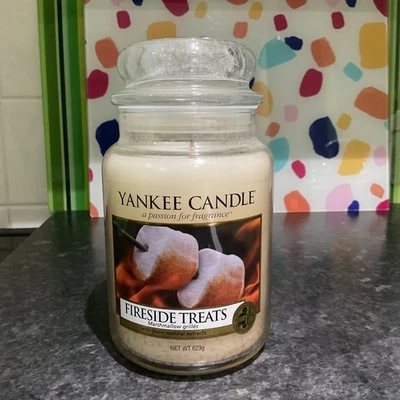 Yankee Candle Fireside Treats  Large 623g Jar. New in Mint Condition 2013 - Image 1 of 4