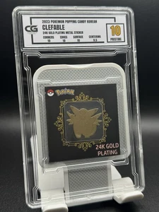 CG Pristine 10 2023 POPPING CANDY COREANO LIMPIABLE CHAPADO EN ORO 24K PEGATINA DE METAL - Imagen 1 de 2
