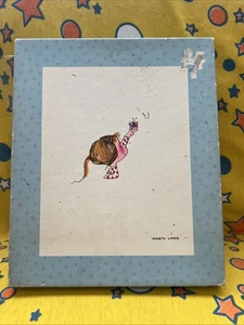 Papelería vintage Marty Links 1974 Hallmark Girl Butterfly - Imagen 1 de 8