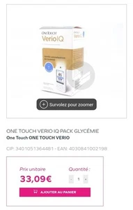 OneTouch Verio IQ - Set d'Autosurveillance de la Glycémie - Kit Diabetologie - Imagen 1 de 6