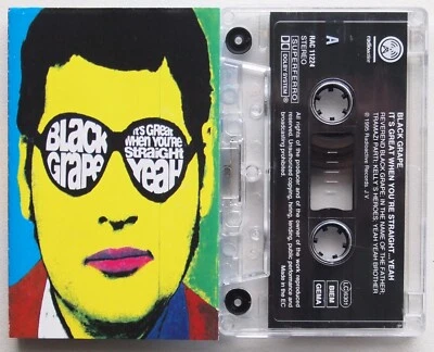 BLACK GRAPE - IT'S GREAT WHEN YOU'RE (RADIOACTIVE RAC11224) 1995 EUROPE CASSETTE - Image 1 of 4