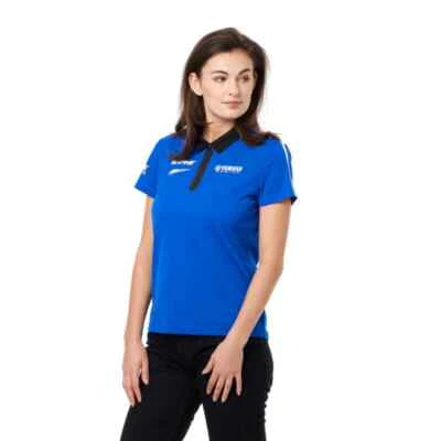 Camisa Polo Yamaha Damas Genuina Azul Lanza Informal Manga Corta Nueva B22FT218E0 Foto 1 de 2