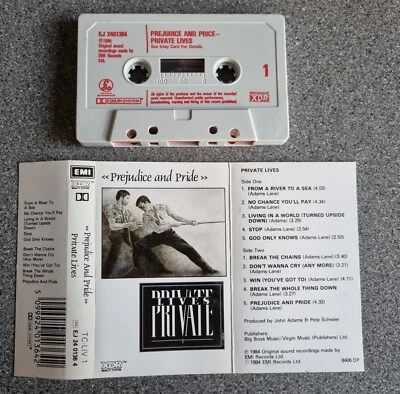 PRIVATE LIVES - Prejudice And Pride - Original 1984 Audio Cassette Tape- EX - Image 1 of 3
