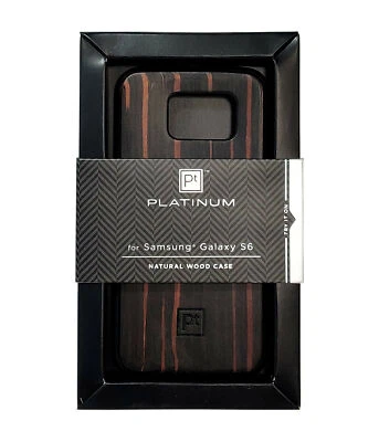 NEW Pt Platinum Premium Wood Phone Case for Samsung Galaxy S6 Natural Wood - Image 1 of 2