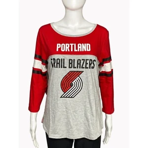 Camiseta Portland Trailblazers NBA Mujer Mediana Manga 3/4 NUEVA - Imagen 1 de 10