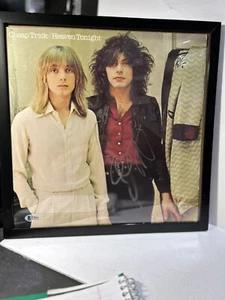 Tom Peterson Signed Cheap Trick “ Heaven Tonight “  Sleeve Beckett Framed - Picture 1 of 1