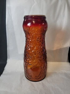 Tiara Exclusive Indiana Glass Amberina Vase 15" - Picture 1 of 8