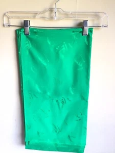 Tela de costura remanente textil moderna vintage verde oscuro sedosa de mediados de siglo - Imagen 1 de 5