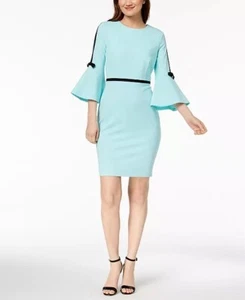 calvin klein dress long sleeves size 8 - Picture 1 of 2