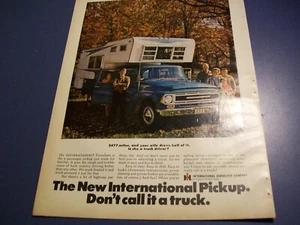 1968 International Pickup mid-size magazine ad - camper-truck-driver wife - Picture 1 of 1