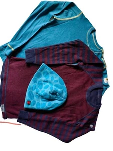 Lot 3 Base Layers Pierre Robert 134/Janus Merino Wool+Beanie Isbjorn Merino Wool - Picture 1 of 18