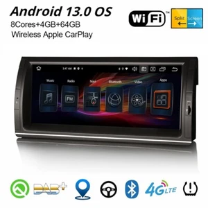 10,25" Navi Android 14 DAB+ Autoradio BMW X5 E53 CarPlay DSP 8-Kern 64GB TPMS SD - Bild 1 von 20