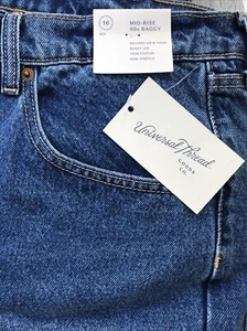 Women's Mid-Rise 90's Baggy Jeans - Wild Fable 100% Cotton, Size 16, New W/Tags - Picture 1 of 6