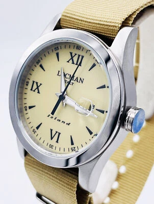 Reloj Hombre Locman ISLAND Titanio Acero Solo Tiempo Con Fecha Correa Nylon - Imagen 1 de 4