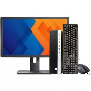 HP Desktop Computer i5 PC 16GB RAM 2TB HDD 22in LCD Windows 10 Pro Wi-Fi DVD/RW - Picture 1 of 7