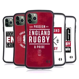 OFFICIAL ENGLAND RUGBY UNION RED ROSE HYBRID CASE FOR APPLE iPHONES PHONES - Picture 1 of 15