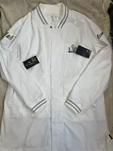 Nike Super Bowl 2020 Onfield Apparel XL Chaqueta Blanca Cortavientos Largo 100 Campo - Imagen 1 de 10