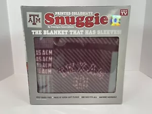 SNUGGIE Texas A&M Aggies Original TV Blanket Sleeves Pockets Fleece NIB Gig ' Em - Picture 1 of 10