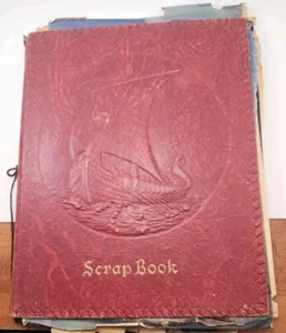 Vintage 1940s Scrap Book Hollywood Movie Stars, Total 50 Pages Filled - Picture 1 of 20