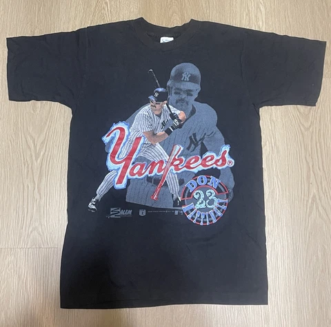 Vintage New York Yankees Don Mattingly Salem T Shirt Sz Medium Cover