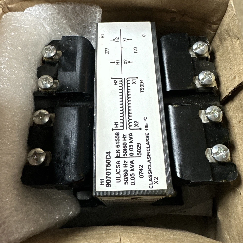 Square D 9070T50D4 Control Transformer 50va 277vac