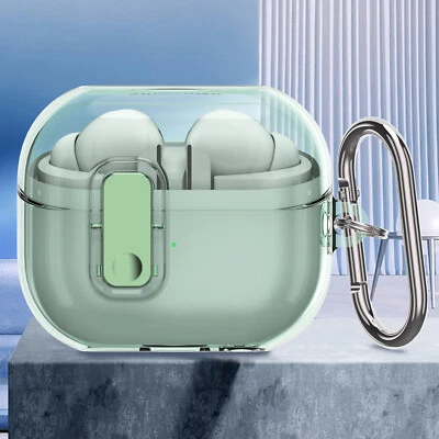 Funda protectora transparente a prueba de golpes con hebilla para Samsung Buds 3/3 Pro Foto 1 de 4