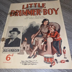 LITTLE DRUMMER BOY, Carroll Levis, 1938, Vintage Music Sheet - Piano - Picture 1 of 4