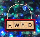 Fort Worth Fire Department Fwfd Christmas Ornament Scrabble Tiles