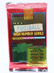 1995 Topps Stadium Club High Numbers Football Pack (10 Karten) - Bild 1 von 2
