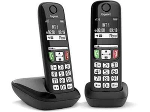 TELEFONO CORDLESS GIGASET E270 DUO NERO - Photo 1/1
