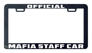 Official mafia staff car license plate frame holder tag - Picture 1 of 4