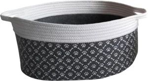 Winfred & Lily™ Small Bone and Paw Print Patterned Pet Toy Bin - Picture 1 of 1