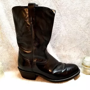 Botas para hombre Laredo talla 10EE Wellington 12" uniformes cuero negro estilo 8300 - Imagen 1 de 9
