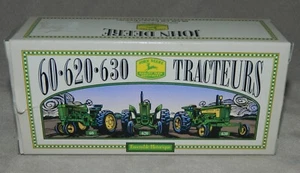 Vintage 3 pc. John Deere Miniature Tractor Set by ERTL 1:64 Scale--60--620 & 630 - Picture 1 of 7