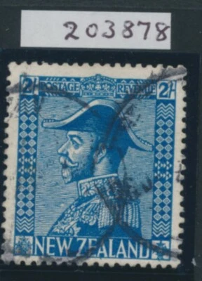 SG 469 Nueva Zelanda 1926. 2 Papel Cowan Azul Claro, Perf 14. Gato usado fino Foto 1 de 2