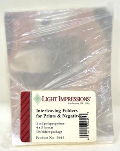 LIGHT IMPRESSIONS Interleaving Folders for Prints & Negatives (NEW) - Picture 1 of 3