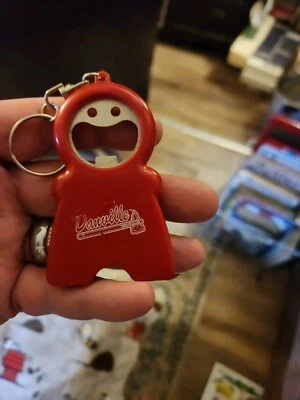 Danville Braves Vintage Solid Metal Bottle Opener Keychain - Image 1 of 2