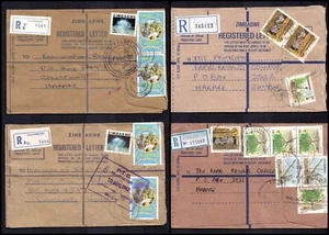 ZIMBABWE 1980 'S- CENTENARY- PAULINGTON- 4 REGISTERED COVERS T284 - Picture 1 of 9