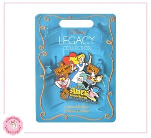 Disney Store Alice in Wonderland 70th Anniversary Limited Release Pin Brand New