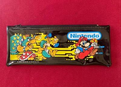 Nintendo 1988 Super Mario Pencil Pouch Nintendo Of America - ¡Excelente Estado! Foto 1 de 4