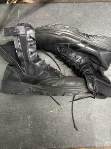 5.11 Tactical 12391 Men's Atac 2.0 8" Side Zip Boots Black Size 13/12UK - Picture 1 of 7