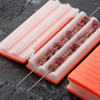  Creative Meat Skewer Machine Quick Wear Meat Tool BBQ Wear Meat Device Maker - Image 1 of 4