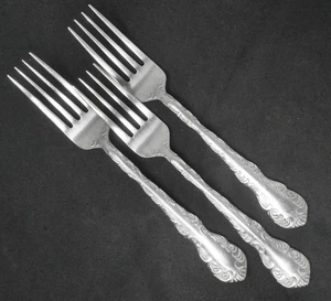 Juego de 3 tenedores de cena de acero inoxidable Towle Supreme Cutlery Marcelle. 7 1/4" de largo - Imagen 1 de 1